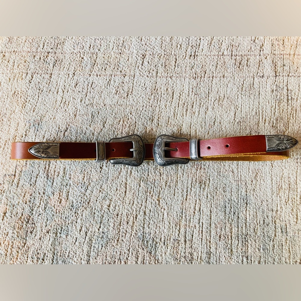 Genuine Leather Western Festival Style Belt